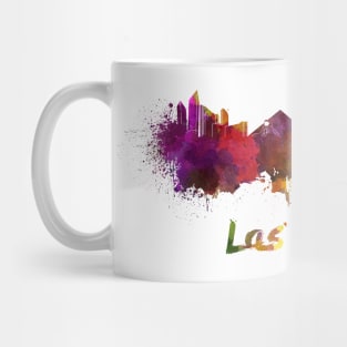 Las vegas skyline in watercolor Mug